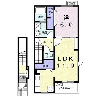 ベルポスト【2階】の間取り