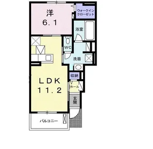 モンテルシールIIB【1階】の間取り