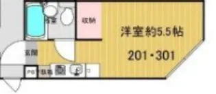 ハイツTBS【2階】の間取り