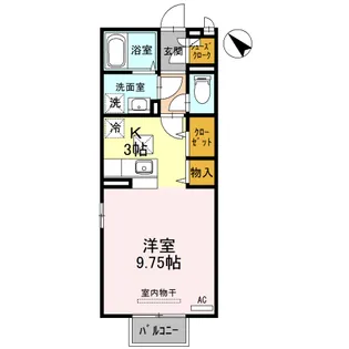 エーデル・ハイム【1階】の間取り