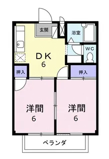 メゾンアサバ【2階】の間取り