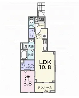 ミルト ブリッサ 大原【1階】の間取り
