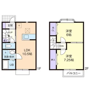 PETIT ETOILE B【102号室】の間取り
