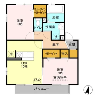ルーチェH【2階】の間取り