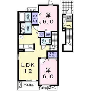フェリークス【2階】の間取り