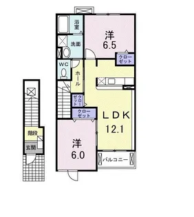 パークサイド・プリムラ【2階】の間取り