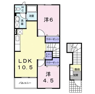 ベルベデュエル【2階】の間取り