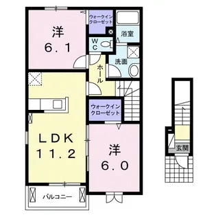 プロムナード K II【2階】の間取り
