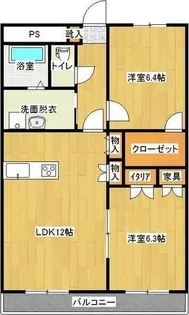 レインボー2002【1階】の間取り