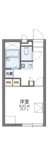 レオパレスフレッサ【1階】の間取り