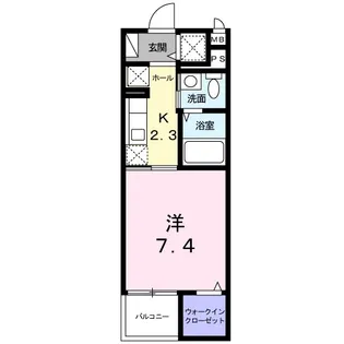フォレスト リバーII【4階】の間取り