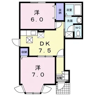 フレーズ メゾン A【1階】の間取り