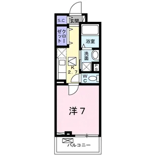 チェリー ブロッサム【1階】の間取り