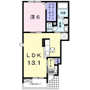 グランデ フィオーレ 木園 A【1階】の間取り