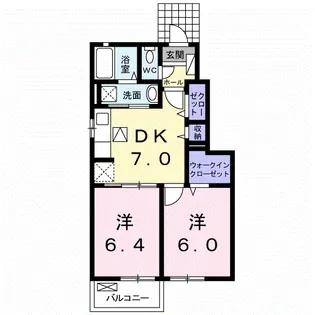 アウローラ K【1階】の間取り