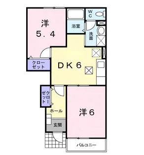 アルカディアK Ⅱ【1階】の間取り