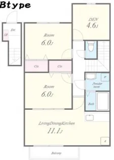 グランドアマレーVI番館【2階】の間取り