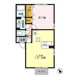 K・ブロッサム【1階】の間取り