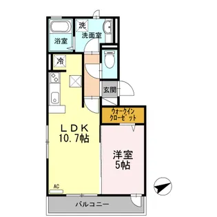 アリス京町壱番館【1階】の間取り