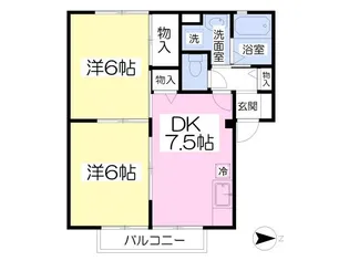 TSコート【201号室】の間取り