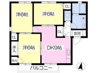 セジュール藤光A棟【201号室】の間取り