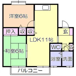 セジュールIMAMURA【1階】の間取り