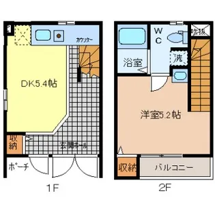 R-BOX tsubukuⅡ(アールボックスツブクツー)【1階】の間取り