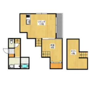 アルバーノ久留米【1階】の間取り