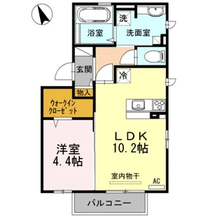 ウエストヒルズ【2階】の間取り