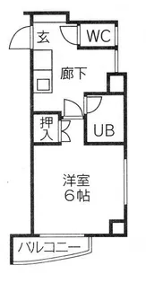 トランプ【704号室】の間取り