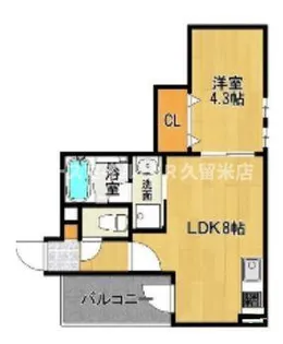 Cherim試験場前1【2階】の間取り