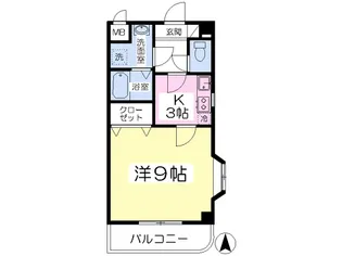 STシャトー【301号室】の間取り