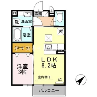 プログレスⅠ A棟【1階】の間取り