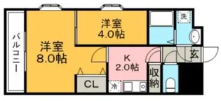 エスペランサ壱番館【4階】の間取り