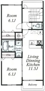 コーエー アビタシオン【3階】の間取り
