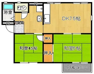 セジュールハイツ【1階】の間取り