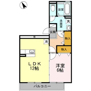 レジデンスTamaya B棟【306号号室】の間取り
