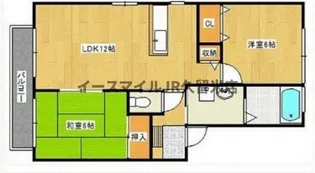 ステーションハイツ大善寺Ⅱ【202号室】の間取り