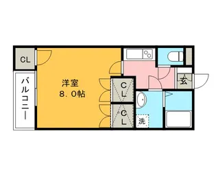 ブリランテ金丸小路【1階】の間取り