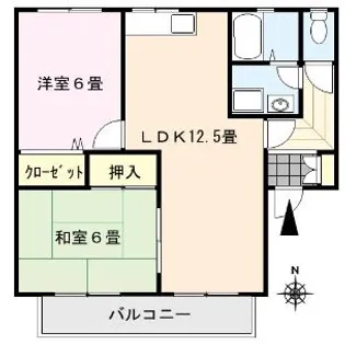 シャルムⅠ【2階】の間取り