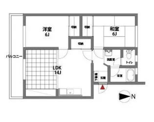 コーポ江戸屋敷【332号室】の間取り