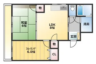 セレス空港東【5階】の間取り