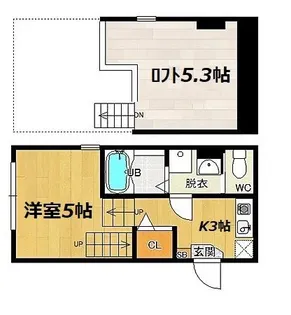 クラウドガーデン吉塚【1階】の間取り