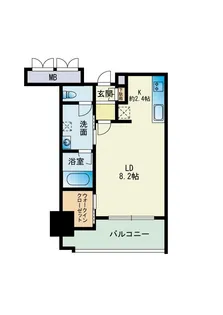RJRプレシア博多駅前【10階】の間取り
