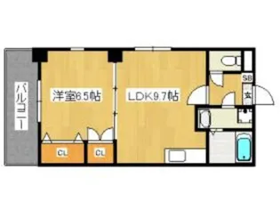 エミネンス住吉【10階】の間取り