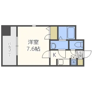 エルフィナ上呉服町【3階】の間取り