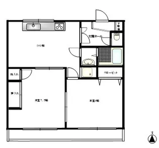 西田産業第6ビル【4階】の間取り