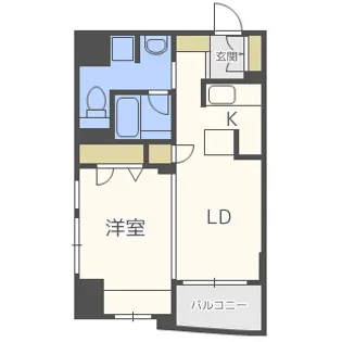 クレアランドマーク【8階】の間取り