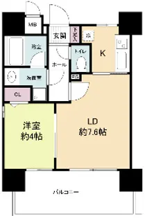 リアンシエルブルー東公園【8階】の間取り