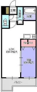 シャローム天神北【2階】の間取り